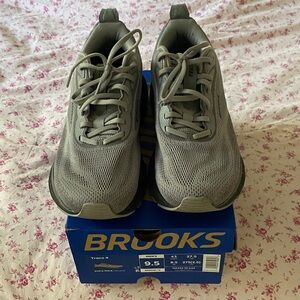 Brooks Charcoal Athletic Sneakers